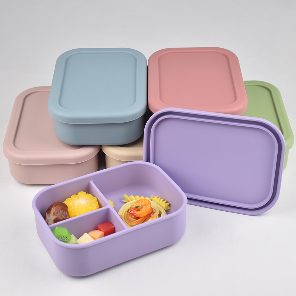 Baby Food Delivery - 3-Compartment Food Grade Silicone Bento Lunch