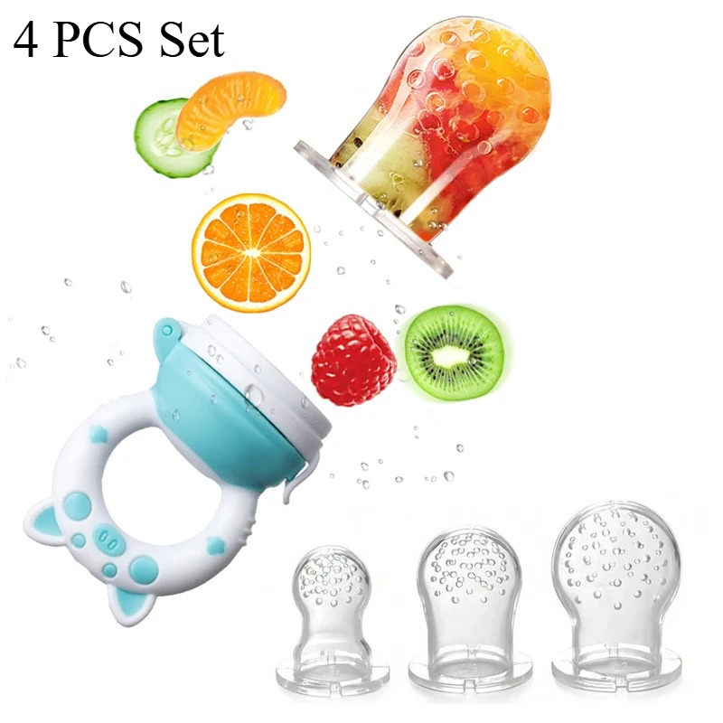 Baby Food Ingredients - 4pcs/set Silicone Fruit & Vegetable Feeder
