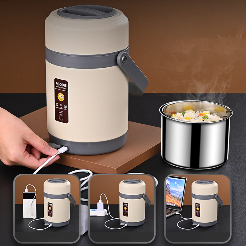 USB Electric Heated Lunch Boxe - Baby Food Warmer Portable ulasan dan harga