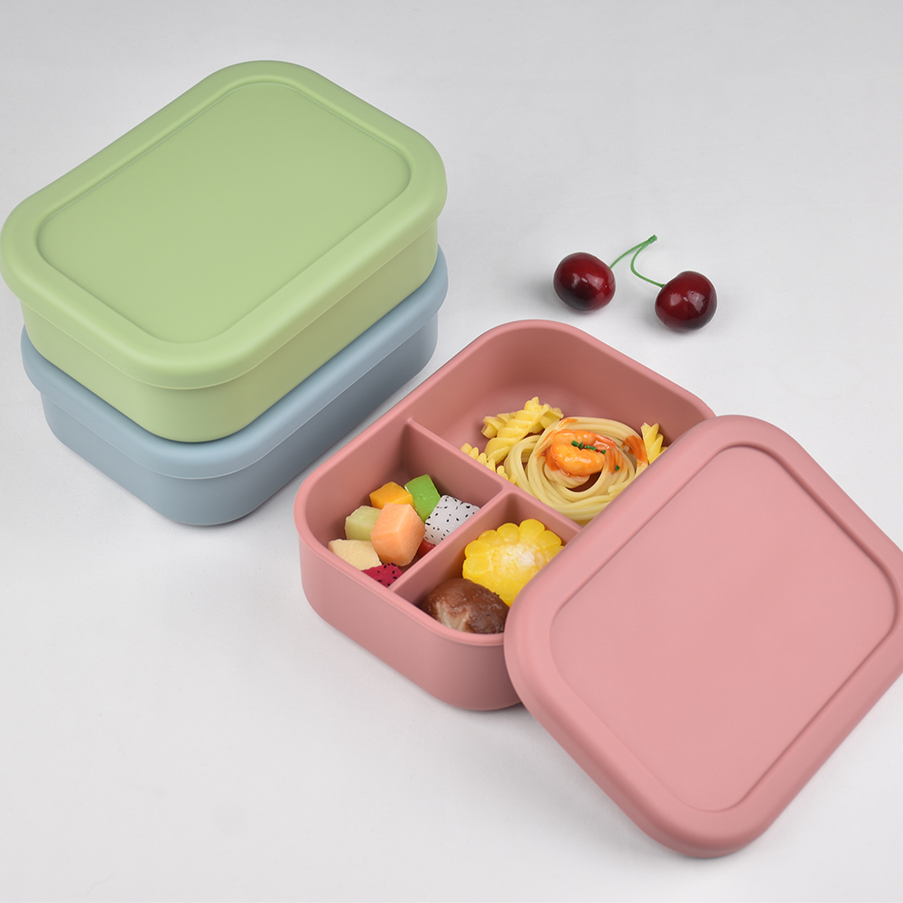 3-Compartment Food Grade Silic - Baby Food Delivery ulasan dan harga