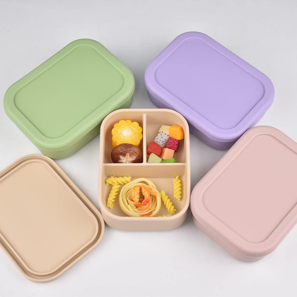 3-Compartment Food Grade Silic - Baby Food Delivery ulasan dan harga