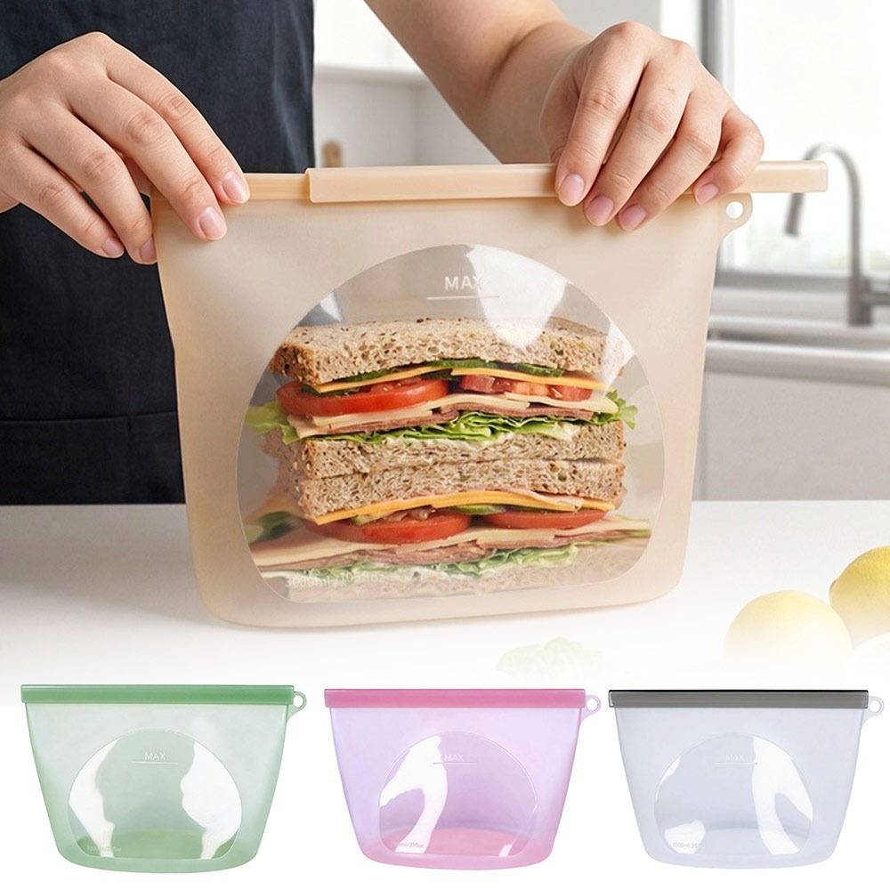 Silicone Food Preservation Bag - Food Pouch Reusable ulasan dan harga