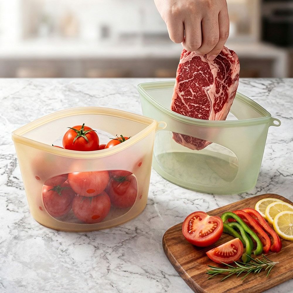 Silicone Food Preservation Bag - Food Pouch Reusable ulasan dan harga