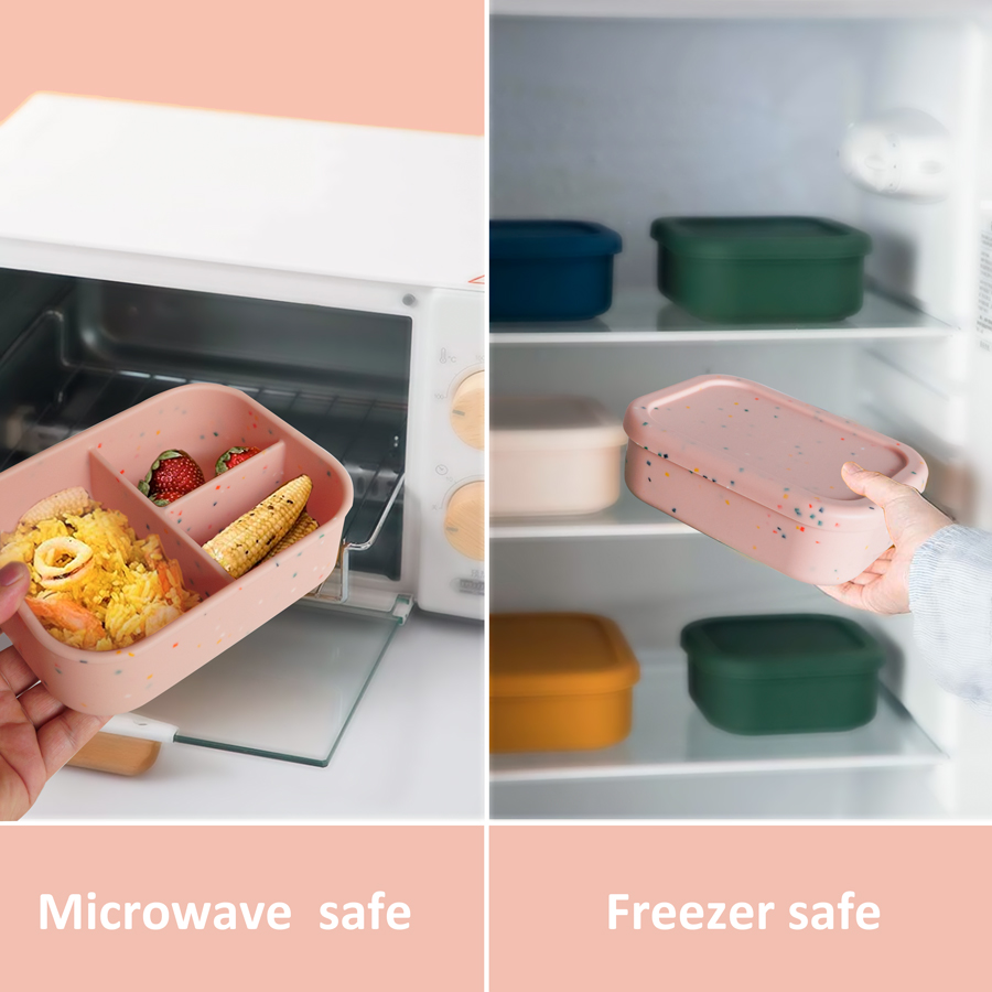 1PCS Microwave Lunch Box Silic - Baby Food Delivery ulasan dan harga