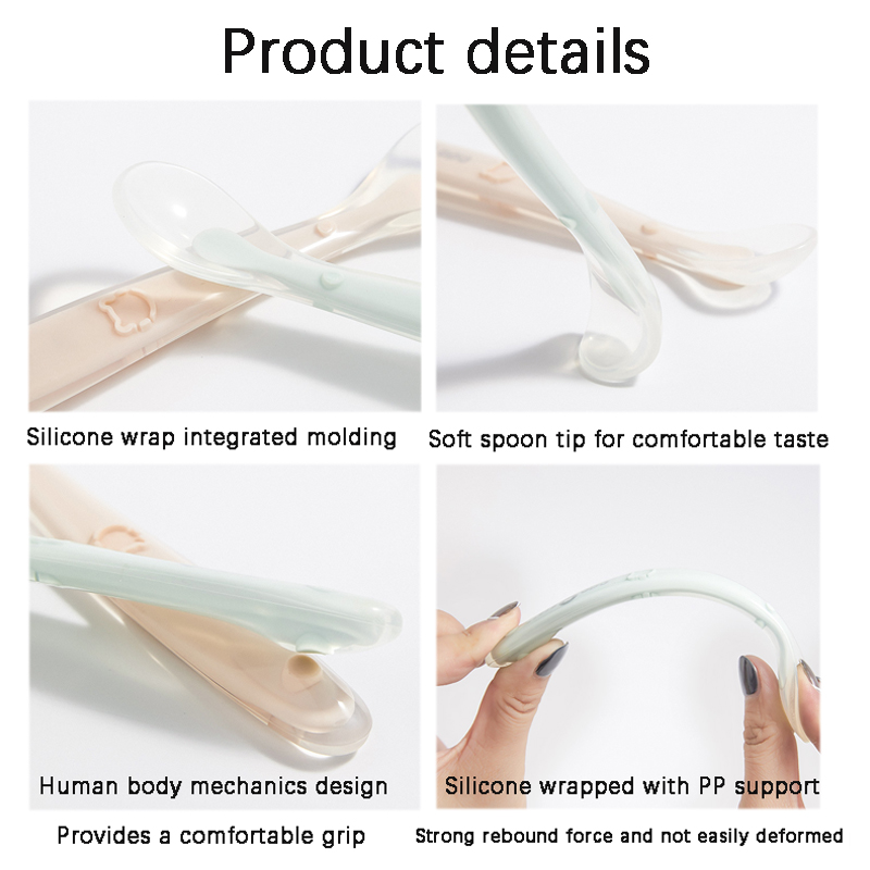 1PC Baby Silicone Spoon Baby C - Baby Food Delivery ulasan dan harga