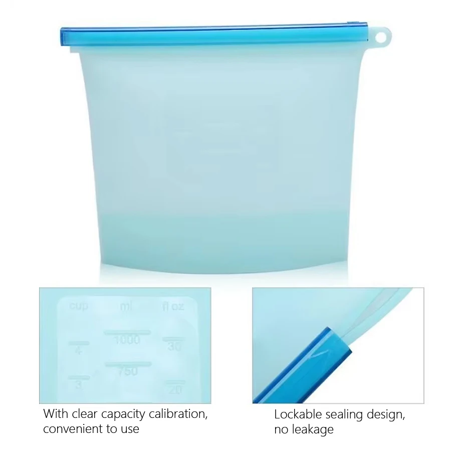 1000ml Reusable Silicone Food  - Food Pouch Reusable ulasan dan harga