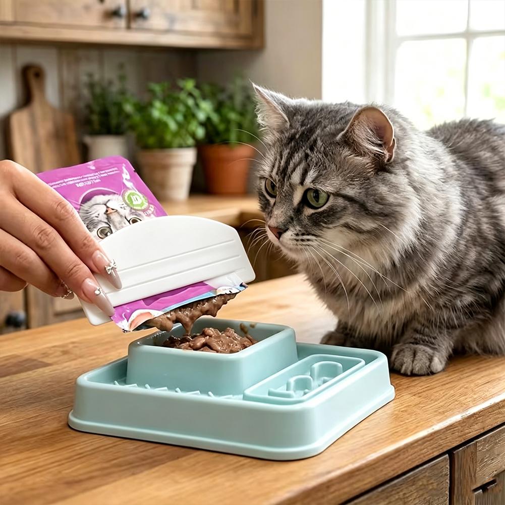 New Cat Treat Dispenser Squeez - Food Pouch Reusable ulasan dan harga