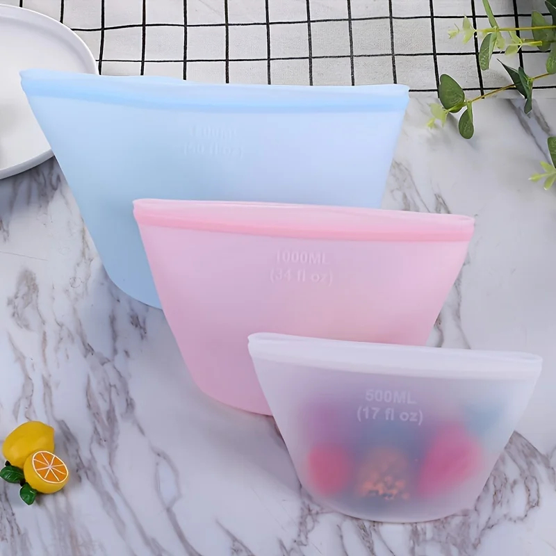 Reusable Silicone Storage Bags - Food Pouch Reusable ulasan dan harga