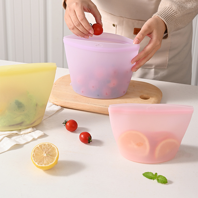Self-Sealing Silicone Storage  - Food Pouch Reusable ulasan dan harga