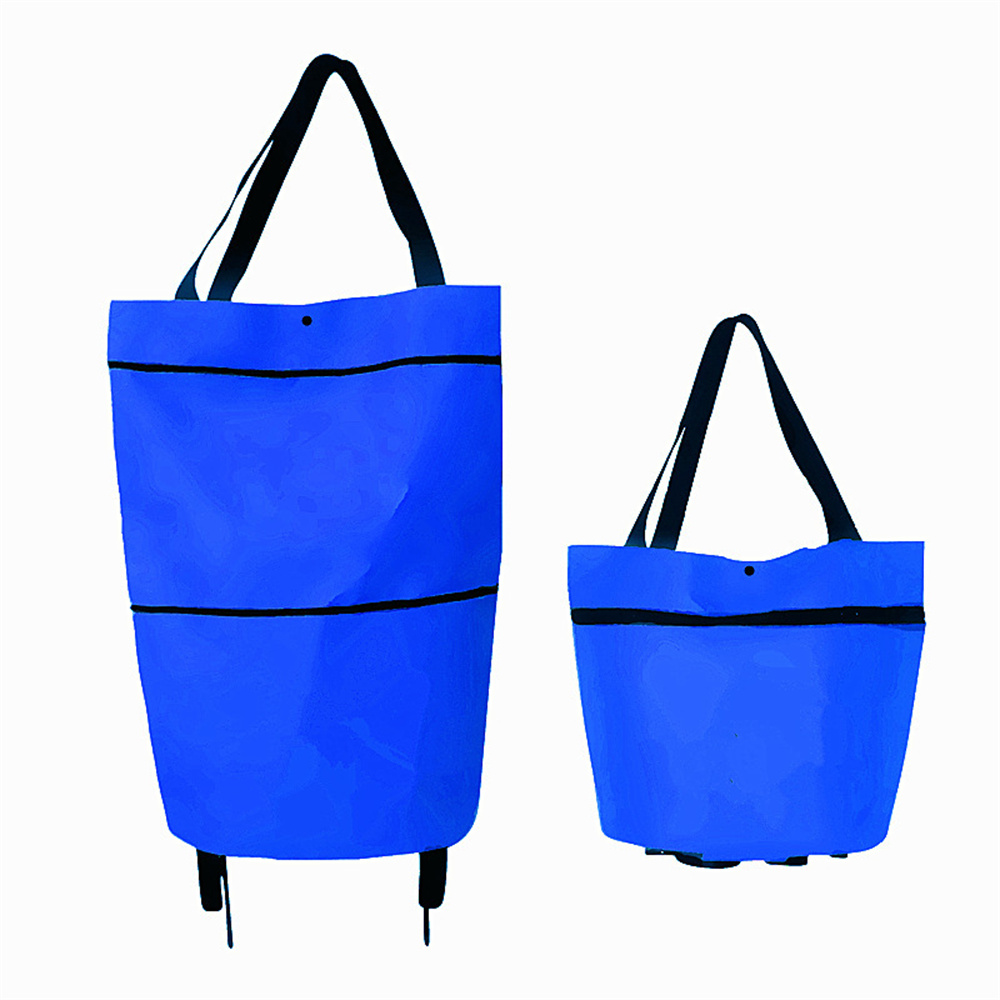 Foldable Shopping Trolley Bag  - Food Pouch Reusable ulasan dan harga