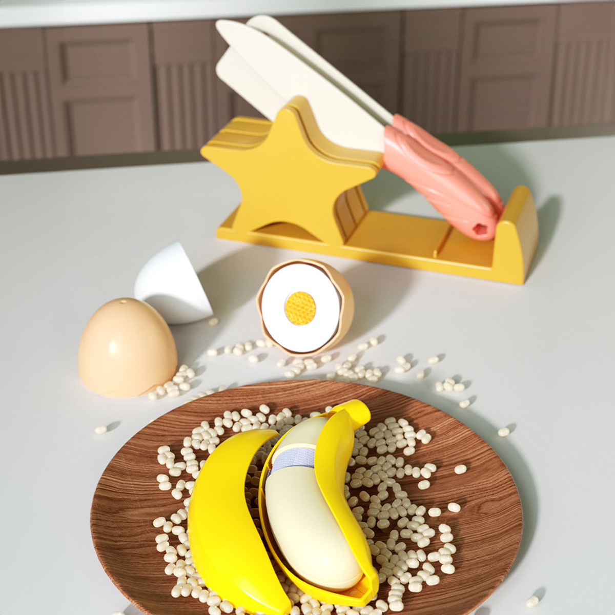 Cutting Play Food Toys Kitchen - Baby Food Ingredients ulasan dan harga