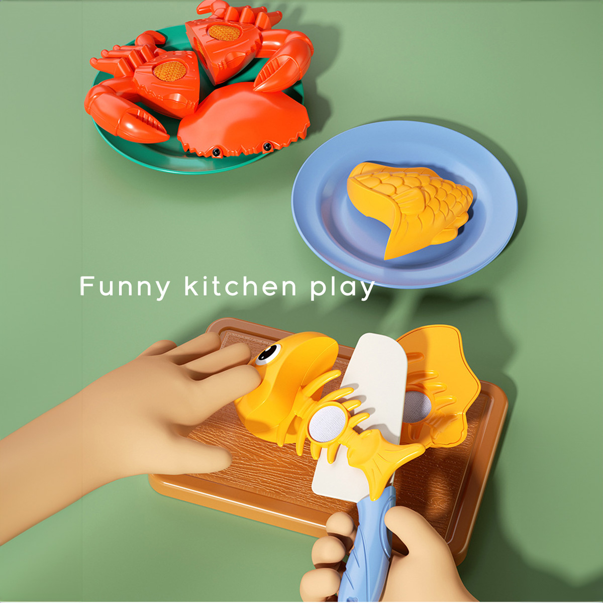Cutting Play Food Toys Kitchen - Baby Food Ingredients ulasan dan harga