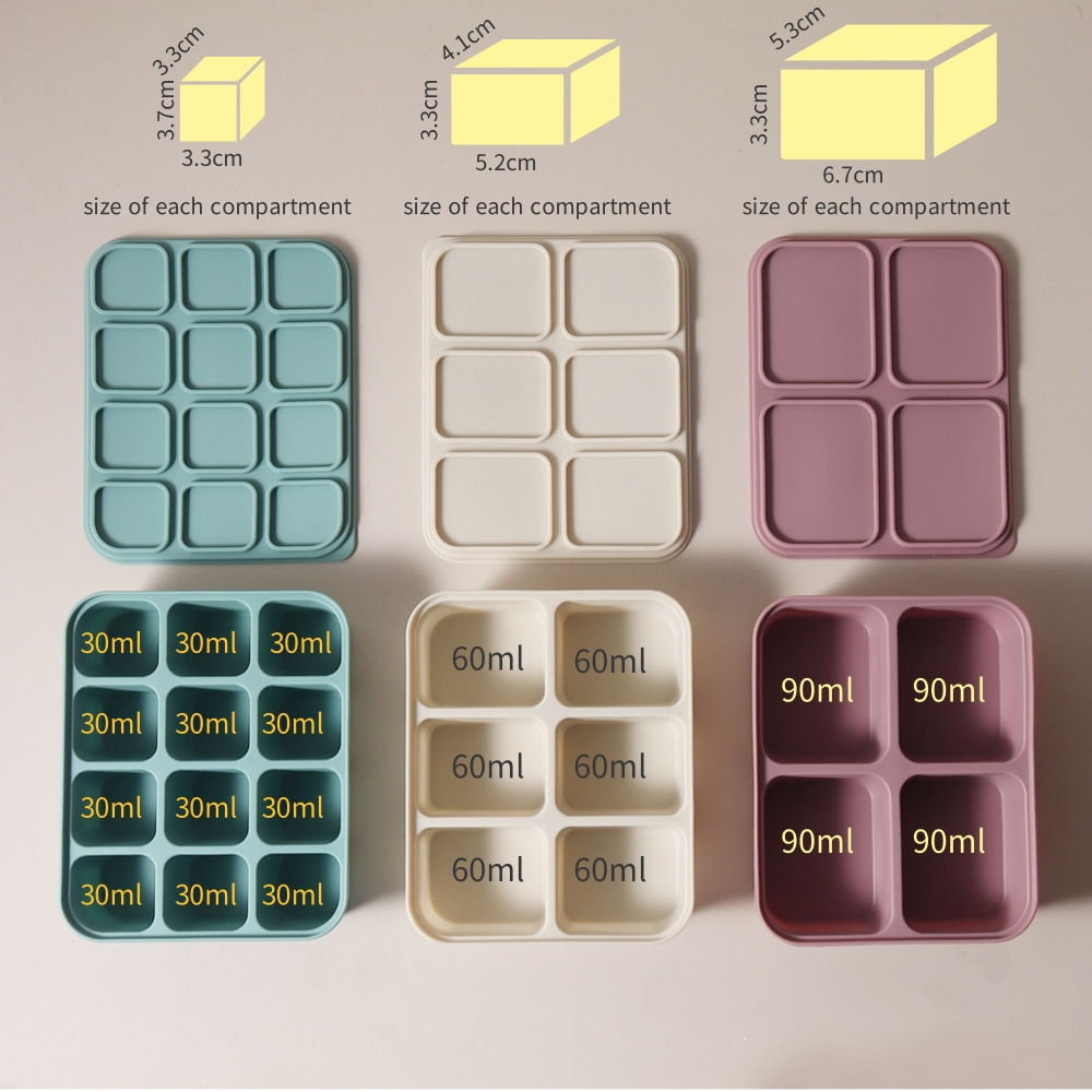 Baby Ice Cube Tray Silicone wi - Baby Food Delivery ulasan dan harga