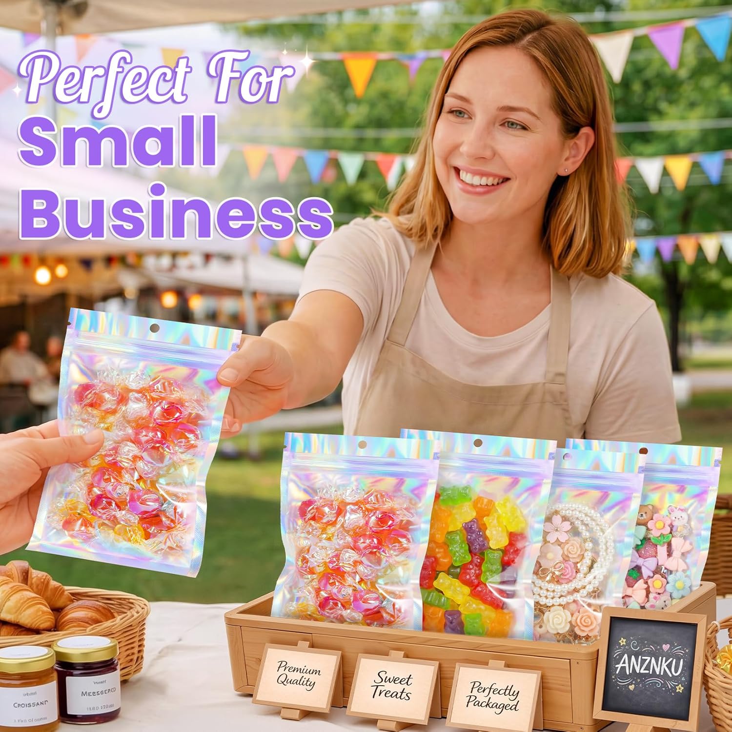 10-100pcs Rainbow Self Sealing - Food Pouch Reusable ulasan dan harga
