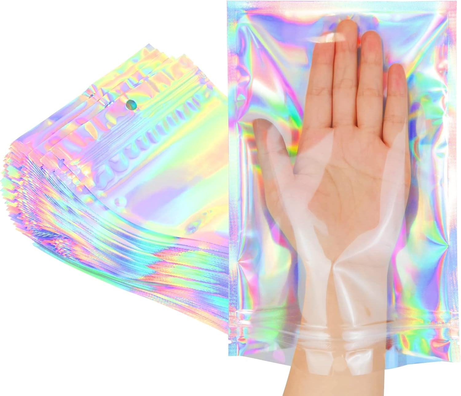 10-100pcs Rainbow Self Sealing - Food Pouch Reusable ulasan dan harga