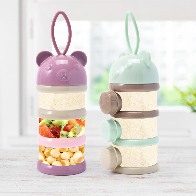 3/4 Layers Bear Baby Milk Powd - Baby Food Pouches ulasan dan harga
