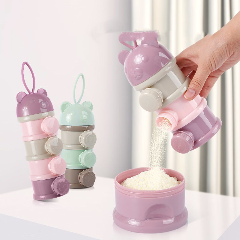 3/4 Layers Bear Baby Milk Powd - Baby Food Pouches ulasan dan harga